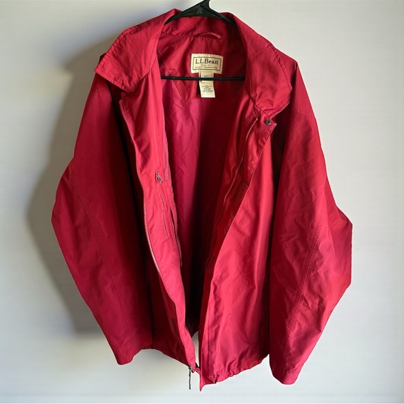 L.L. Bean Other - LL Bean Vintage Jacket Red Rain Coat Men's XXL Tall 2XLT Full Zip